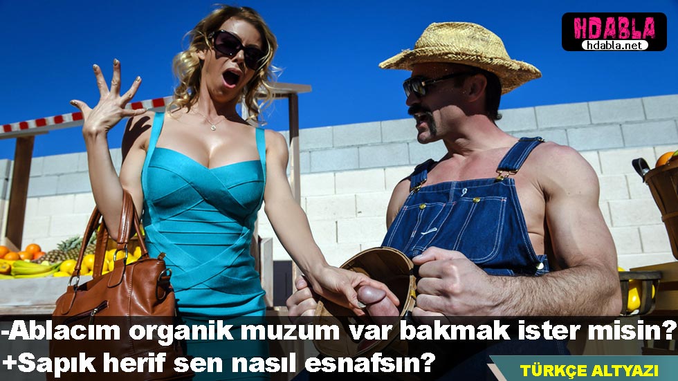 Olgun müşterisini görünce sarkıntılık yapan bıyıklı manav